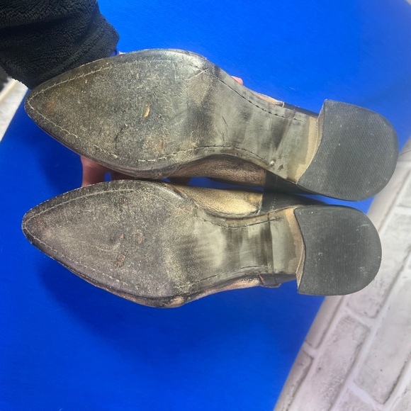 🦅|•FREEBIRD BY STEVEN•| Joey Pewter Ankle Booties Size 9 Dust Bags Included - Picture 8 of 10